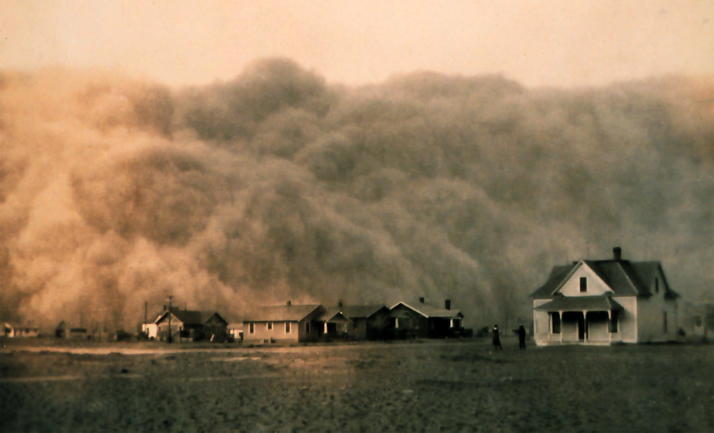 1935年德州沙塵暴的情況 (Wikipedia)